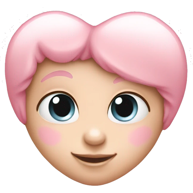Baby pink heart emoji