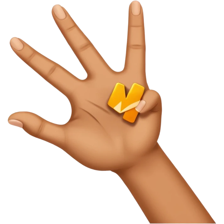 W hand sign emoji