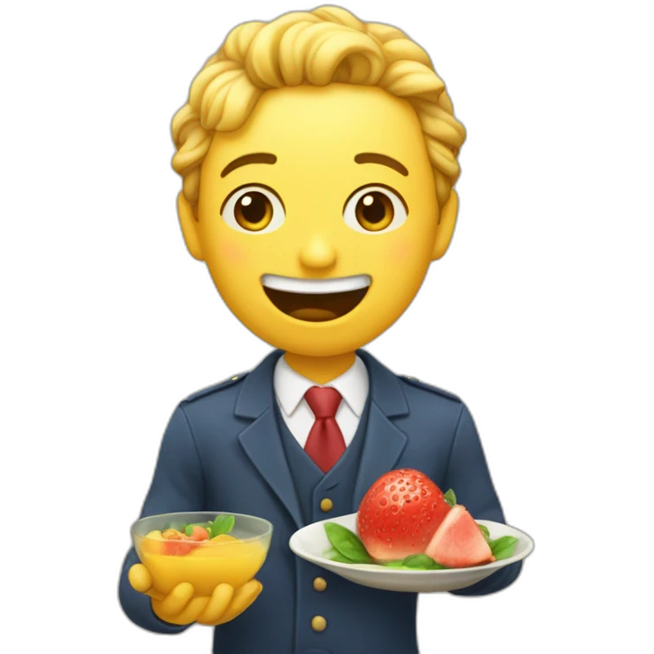 Monsieur qui mange une pastèque emoji