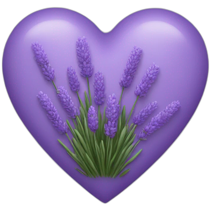 Lavender heart  emoji
