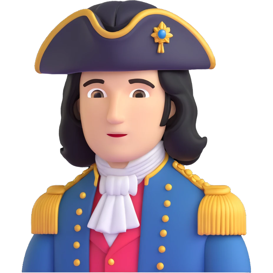 historical colonial aristocrat wig emoji