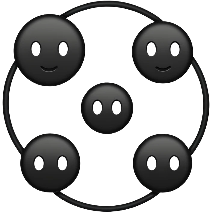 Make to round circles and one long line emoji