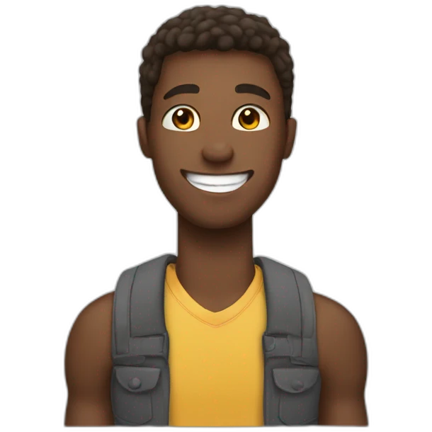Chad guy smiling emoji