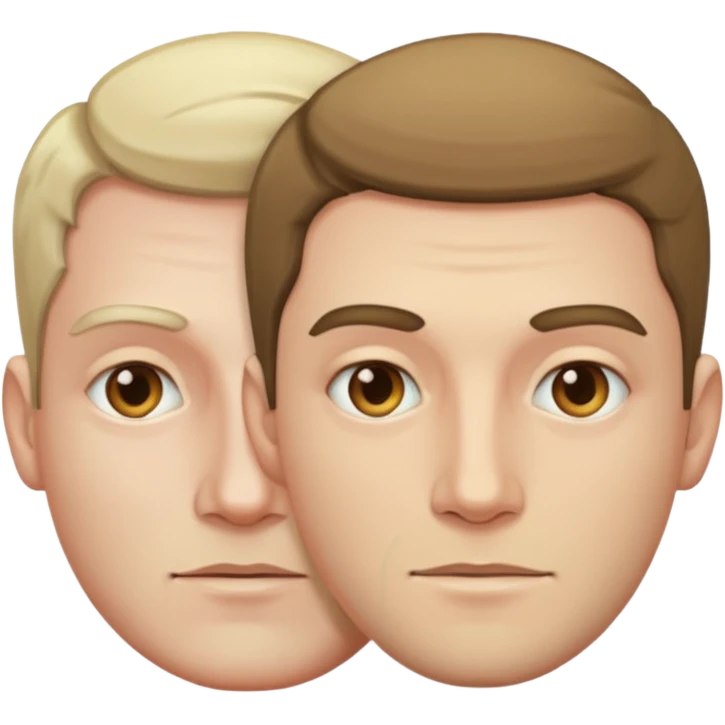a man with two faces emoji
