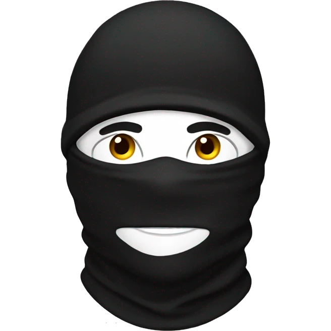 balaclava black emoji