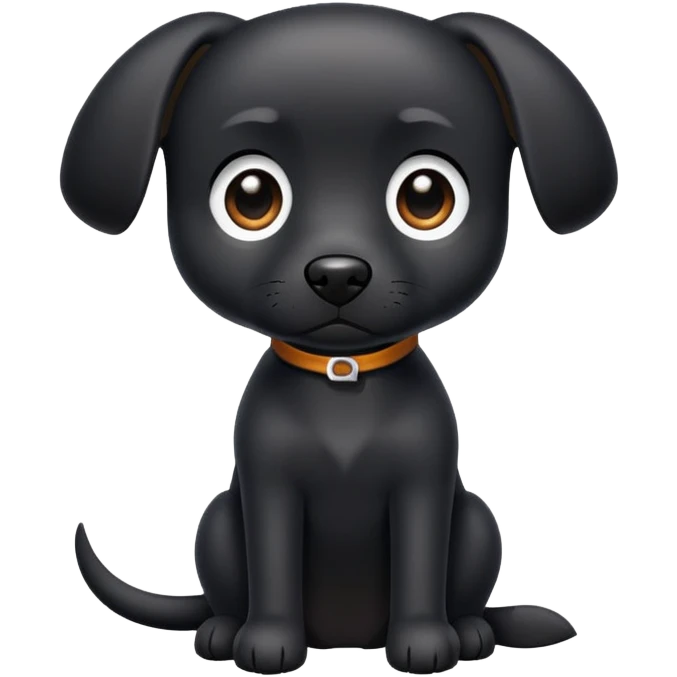 Black dog emoji