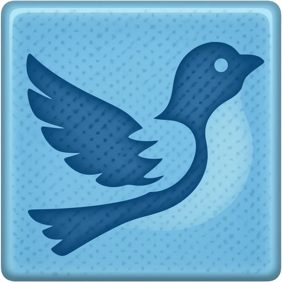 un azulejo pajaro muy celeste sin fondo emoji