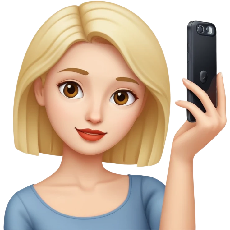 woman taking a selfie emoji