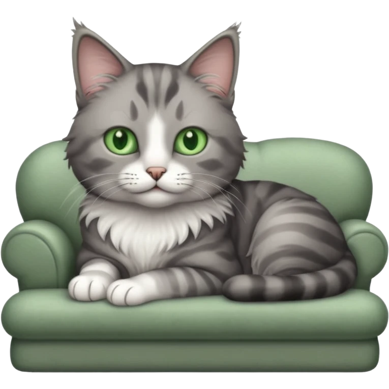 cat in a sofa emoji
