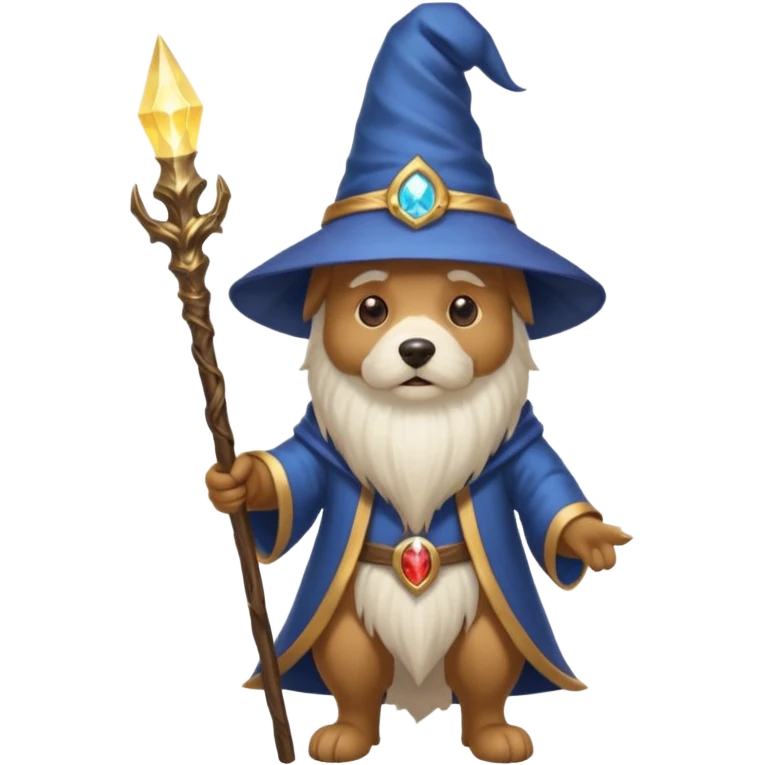 Dog wizard emoji
