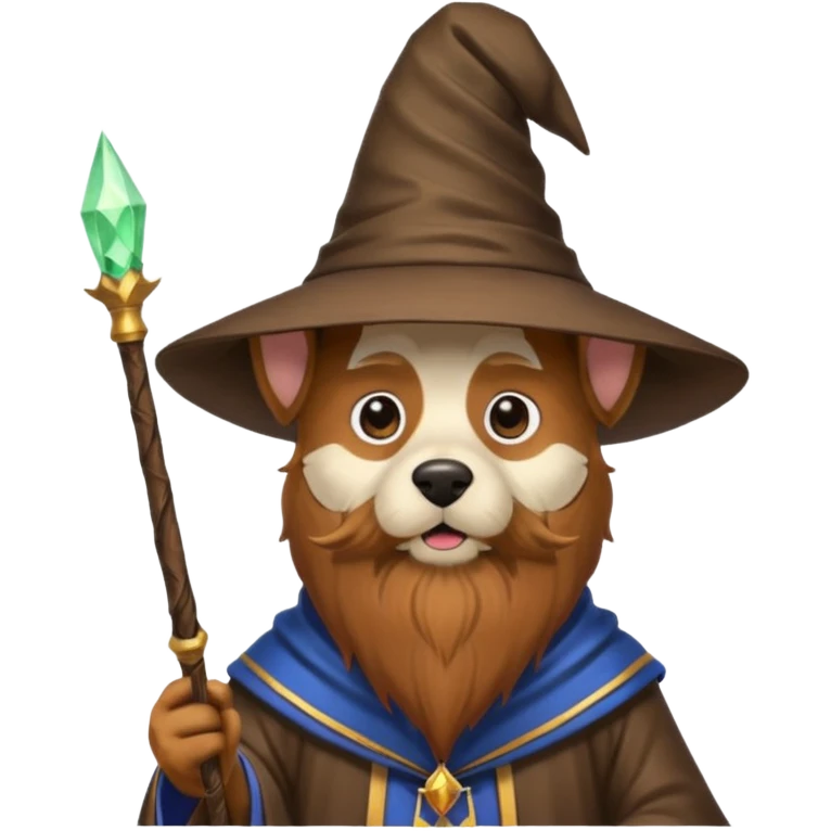 Dog wizard emoji