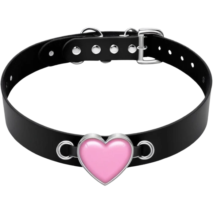 BLACKPINK-inspired gothic choker , no hearts, black and pink, cute, remove background emoji