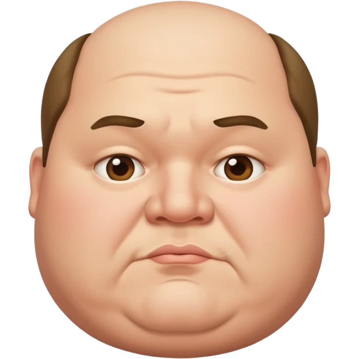 Ugly big man emoji