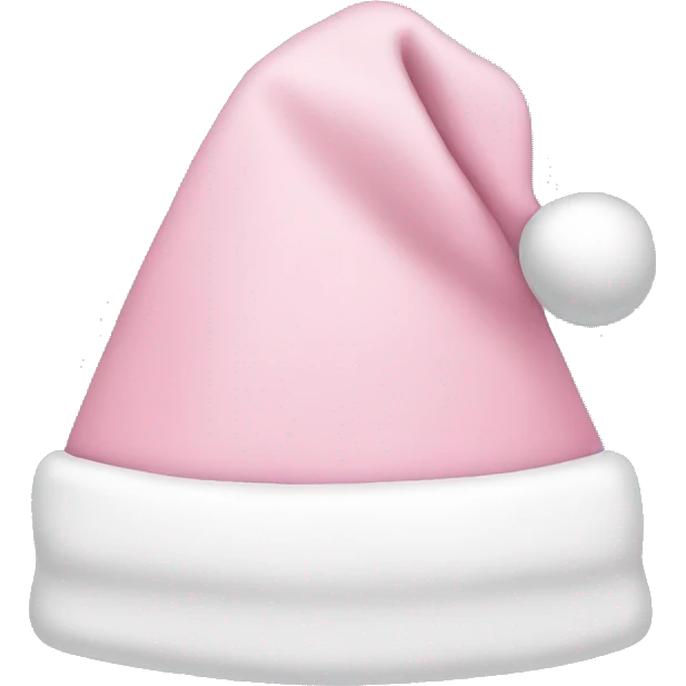 light pink santa hat emoji
