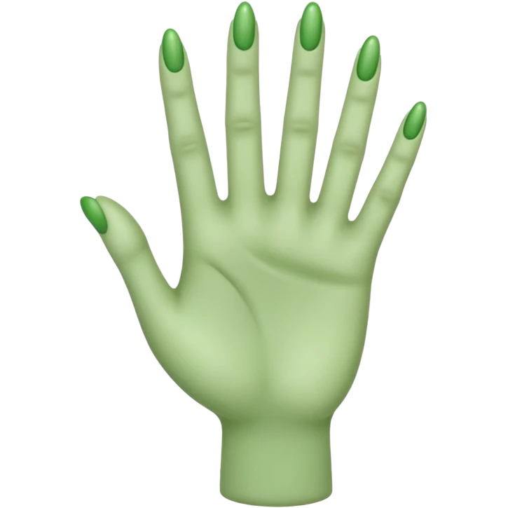 create green hand like  emoji
