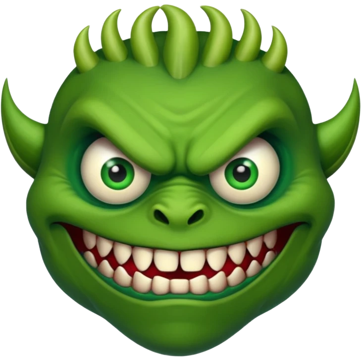 a monster with one eye in the centre of his face emoji