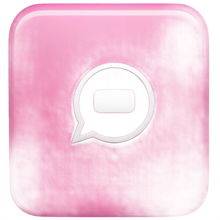 WhatsApp logo pink emoji