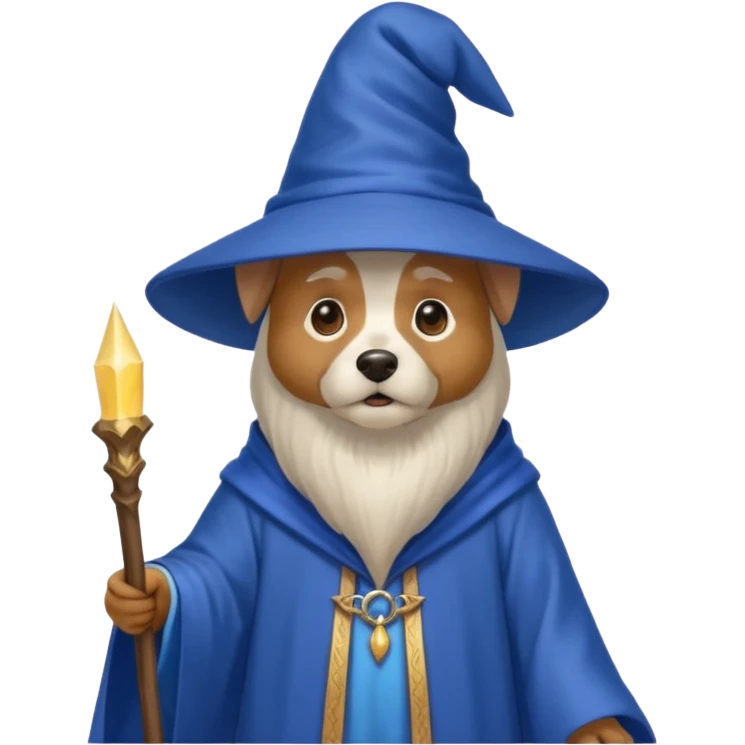 Dog wizard emoji