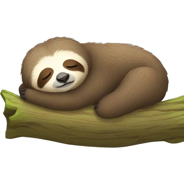 Sleeping sloth emoji