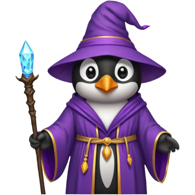 Penguin Wizard emoji