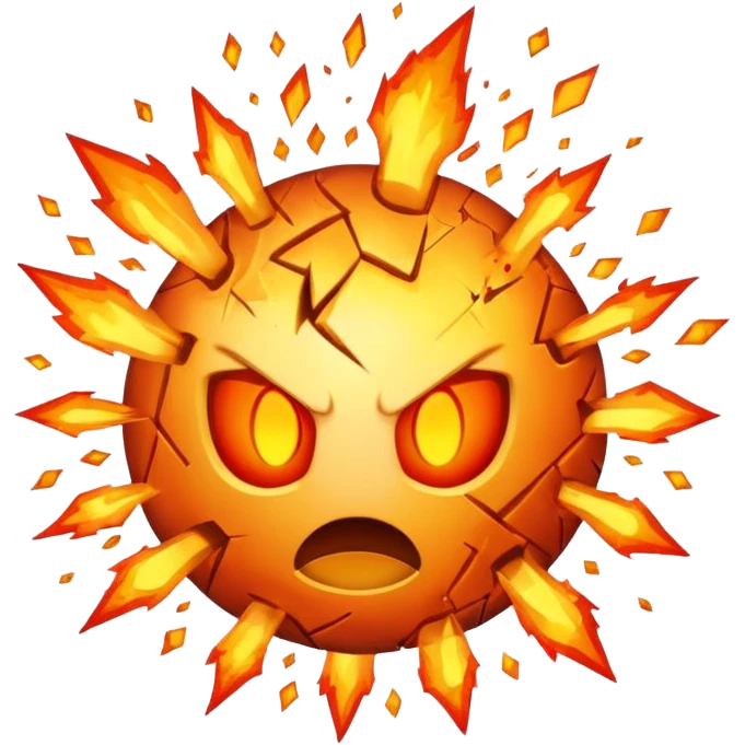exploding world emoji