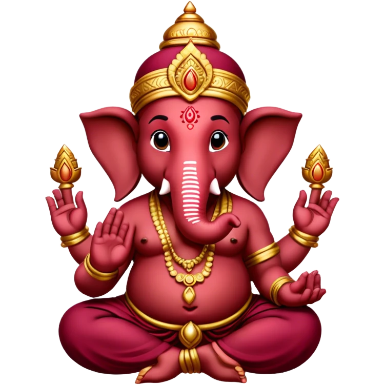 Ganesha Burgundy emoji