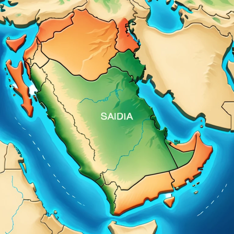 Saudi Arabia Map only emoji