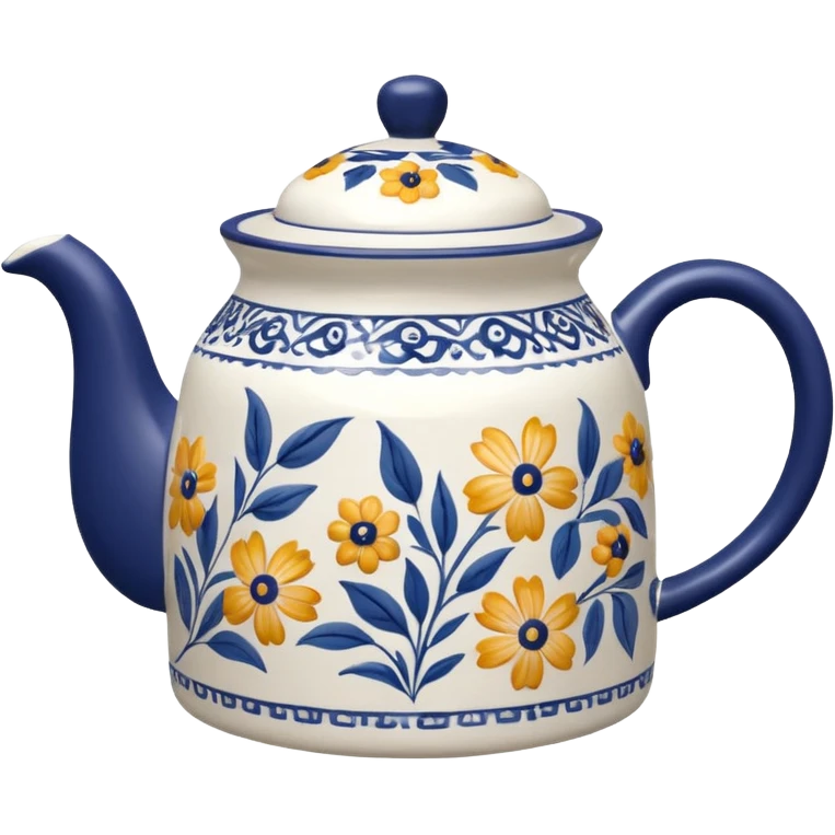 cylindrical teapot with design on it emoji