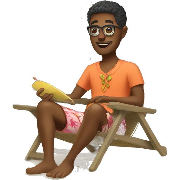 Tropical vacation emoji