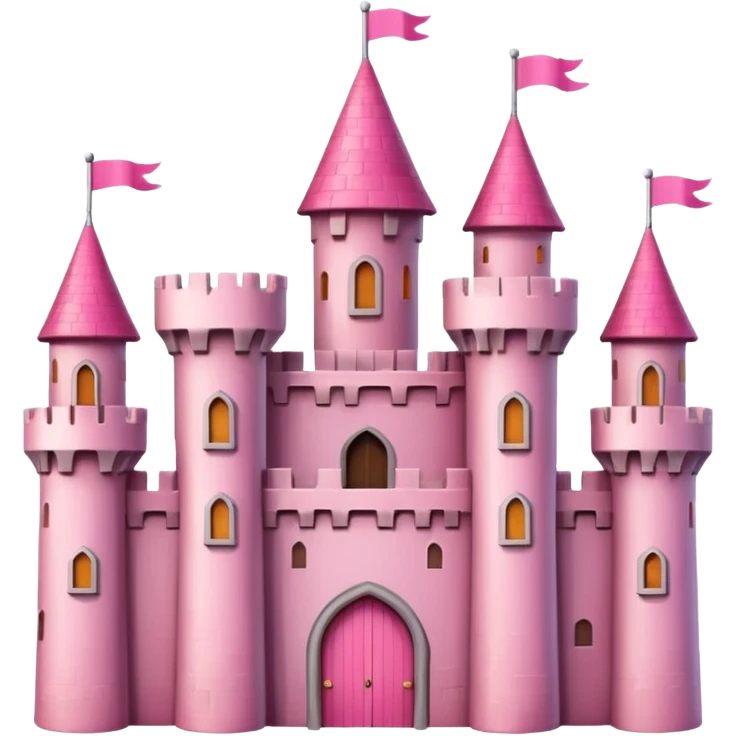 castle with pink colours emoji
