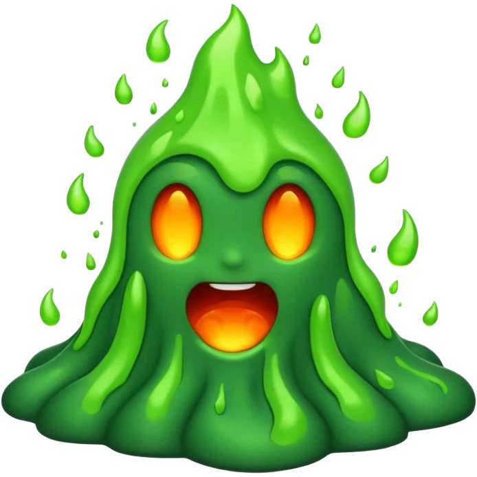 Green lava  emoji
