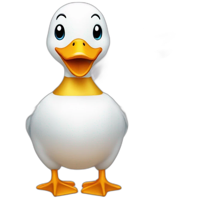 Canard avec un ange  emoji