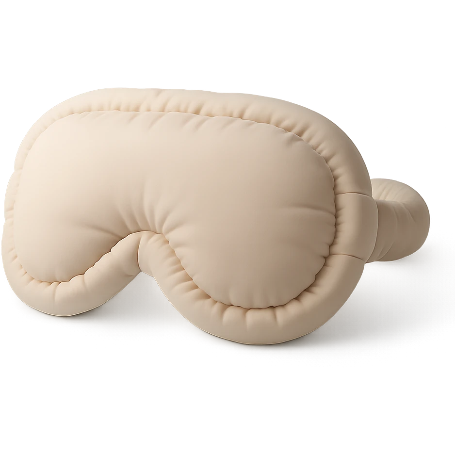 sleep eye mask in cushion style emoji