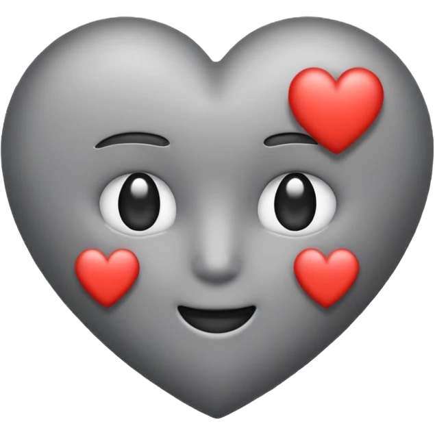 Ash emoji with Korean heart  emoji