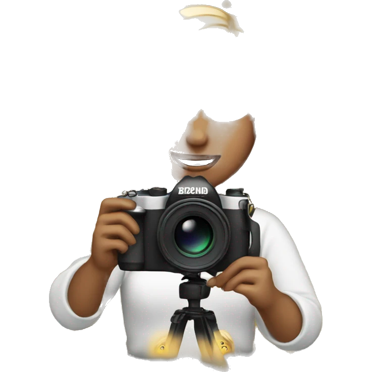 long lights blonde hair girl with camera emoji