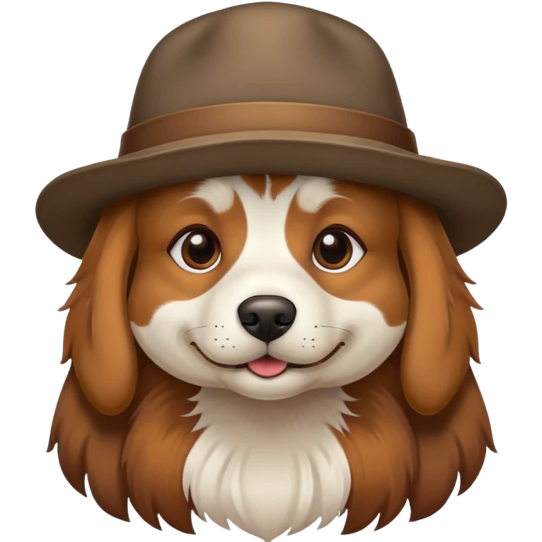 Dog with hat  emoji