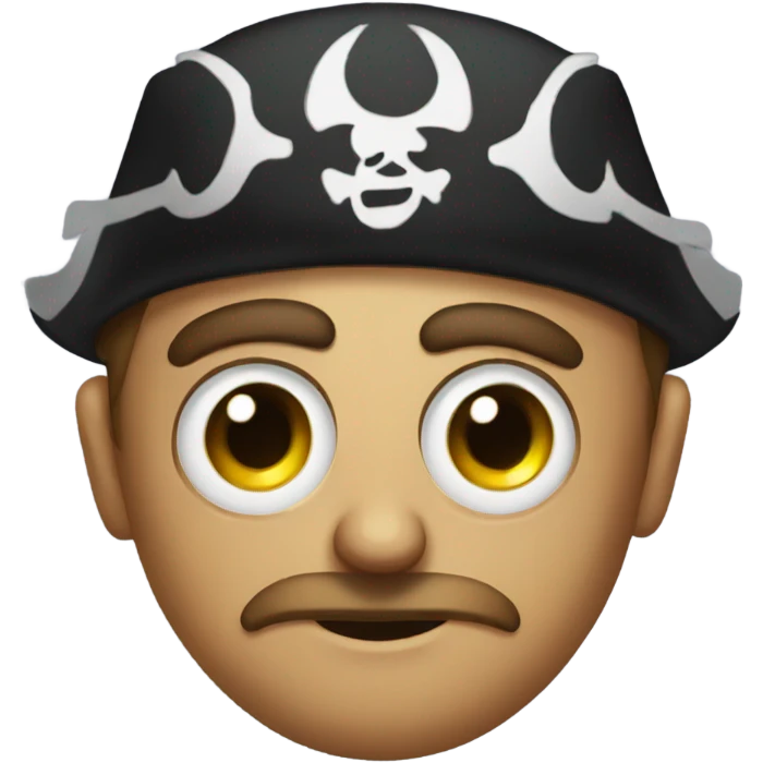 Eye eyed pirate emoji