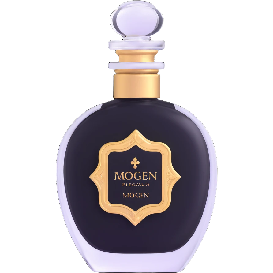 Elegant perfume bottle with "Imogen" printed on the label emoji