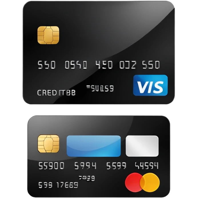 black credit card, no text, no numbers emoji