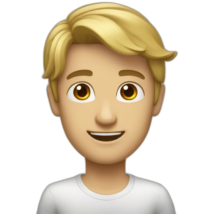 Голубой дизайнер emoji