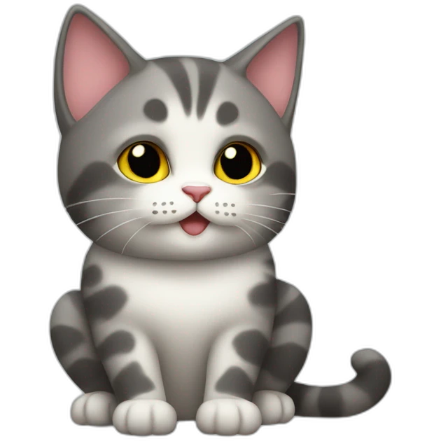 Cat fall in love emoji