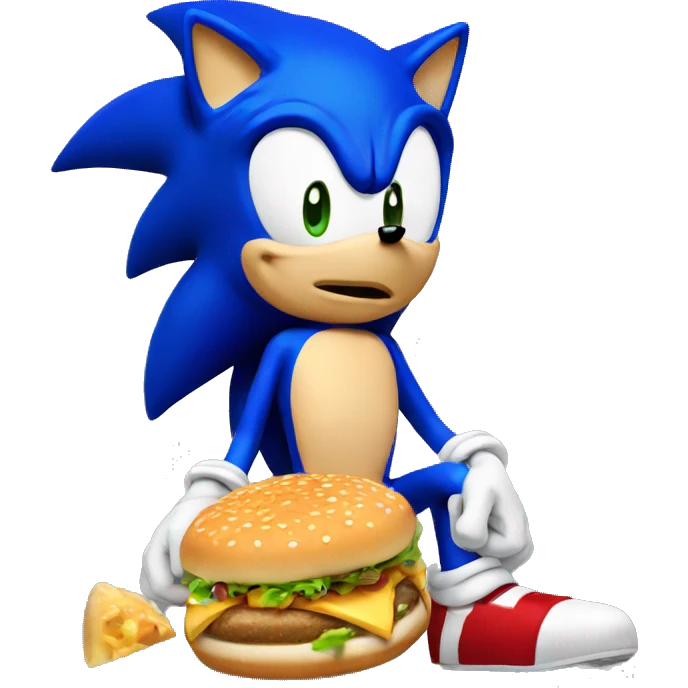 Sonic eating  emoji