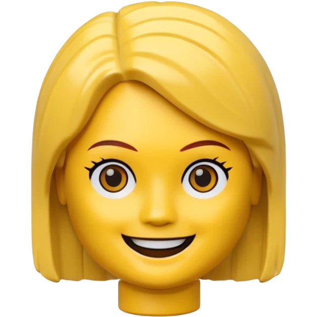 Lego Girl Head emoji