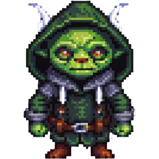 DnD goblin in a hood emoji
