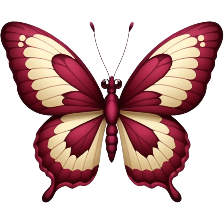 Burgundy butterfly emoji