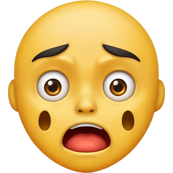 Traditional emoji looking horrified and disgusted  emoji