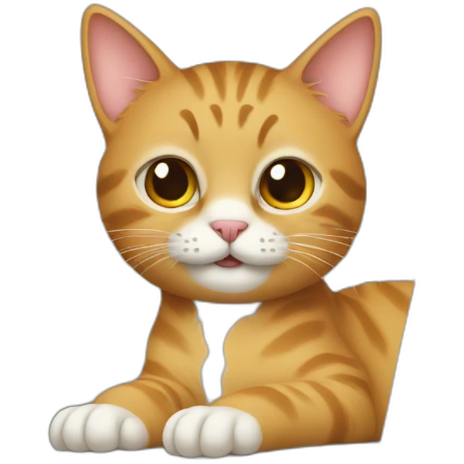 cat using macbook emoji