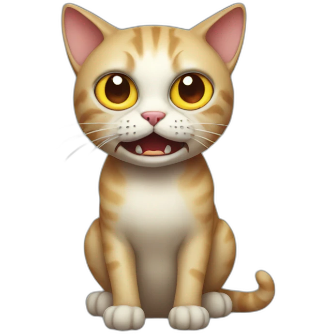 Horror cat emoji