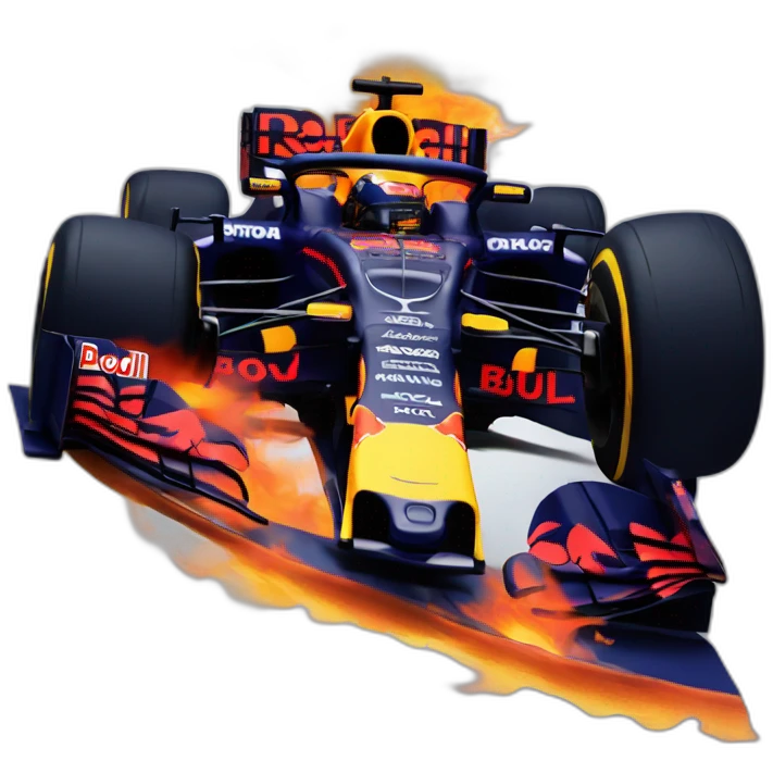 Red Bull f1 on fire emoji