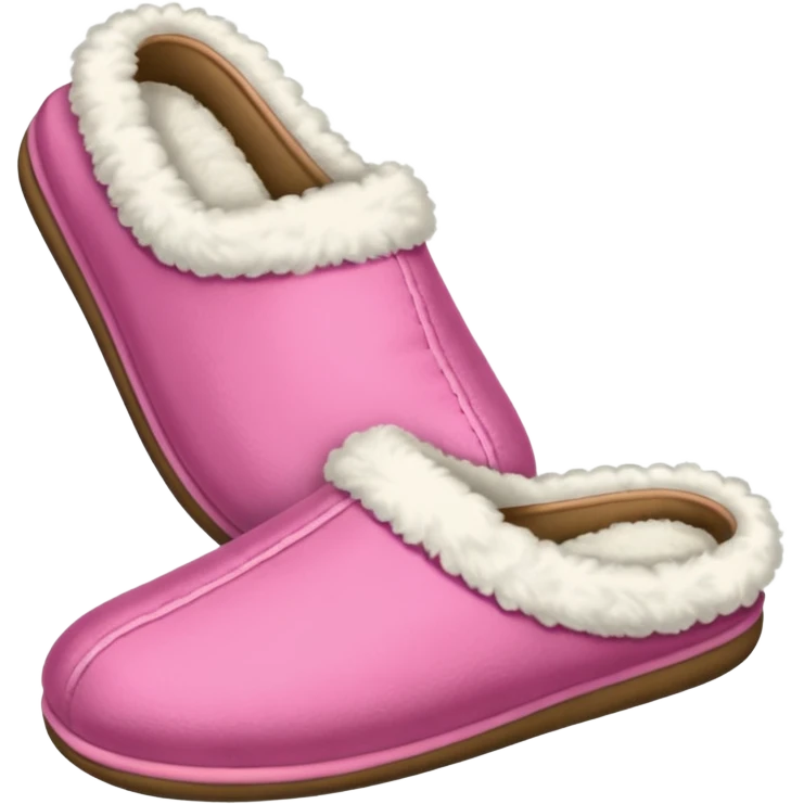 A pink house slipper thrown by the mother. emoji